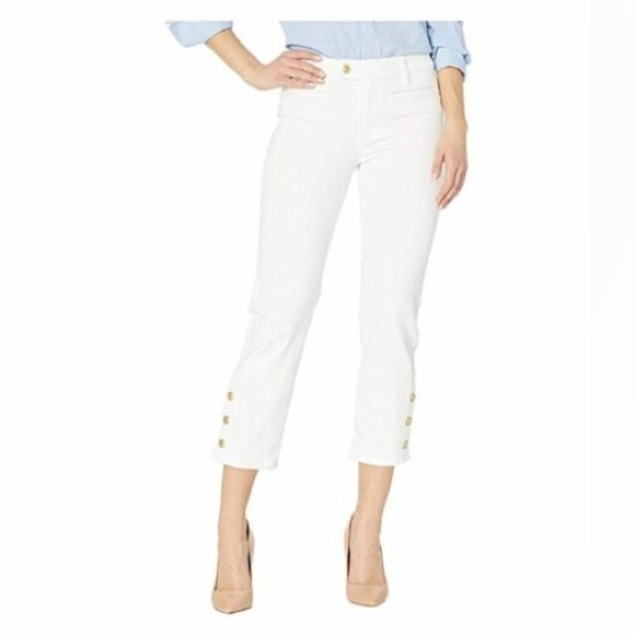 Liverpool Los Angeles Bright White Abby Crop Jeans Size 10/30 NWT - Picture 1 of 6
